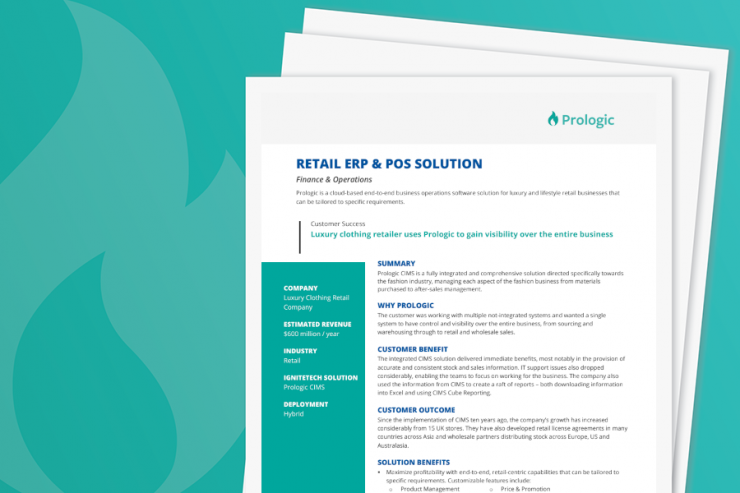 Prologic Use Case: Retail ERP & POS Solution