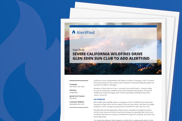AlertFind Glen Eden Sun Club Use Case