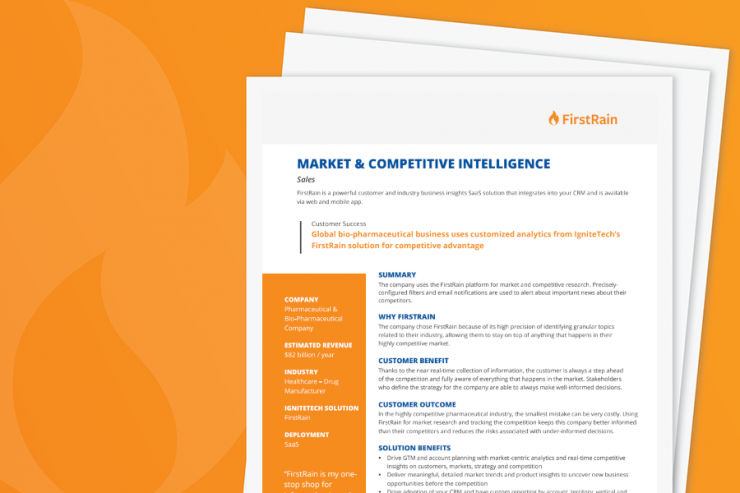 FirstRain Use Case: Market & Competitive Intelligence