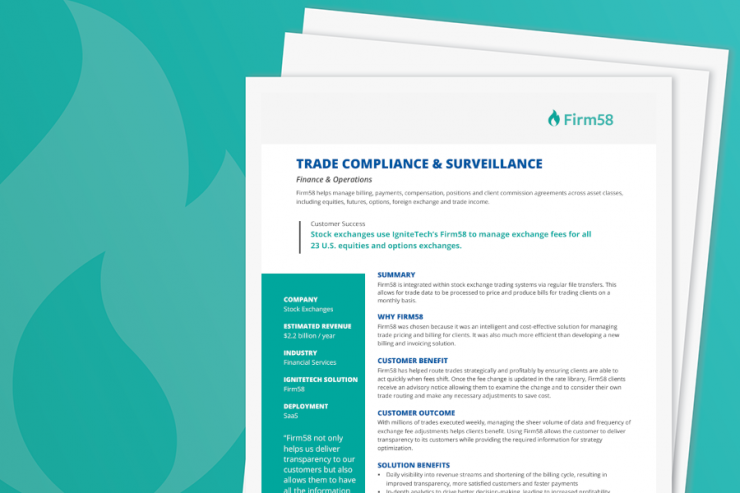 Firm58 Use Case: Trade Compliance & Surveillance
