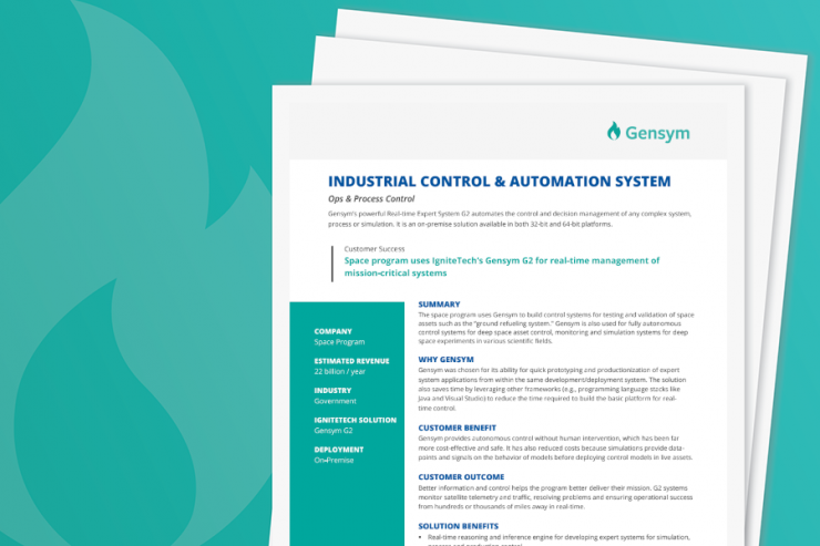 Gensym Use Case: Industrial Control & Automation System