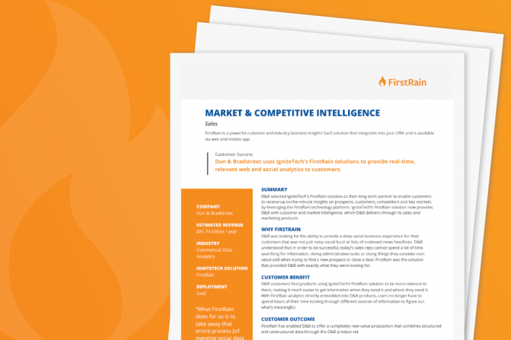 FirstRain Dun & Bradstreet Use Case: Market & Competitive Intelligence
