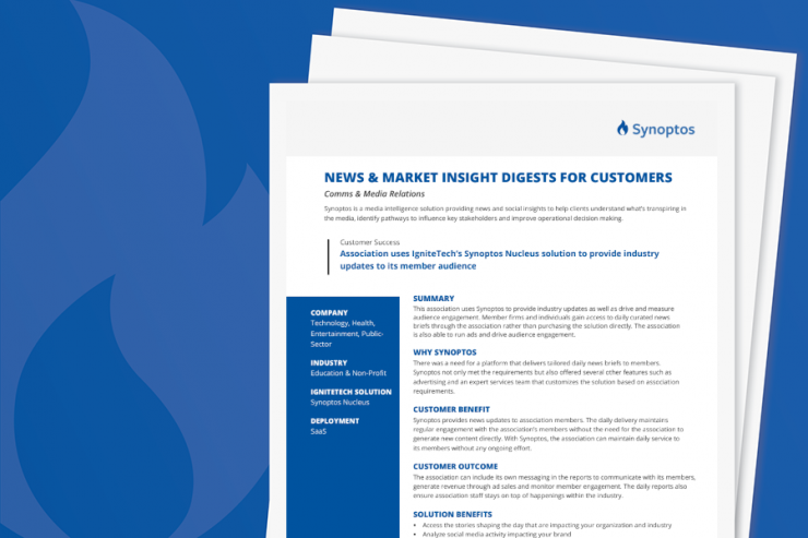 Synoptos Use Case: News & Market Insight Digests for Customers